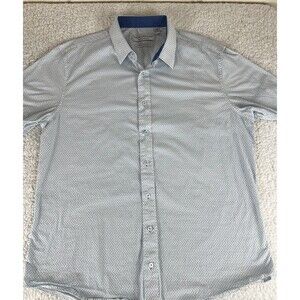 Nick Graham Button Down Shirt Mens XL Multi Flip Cuff Stretchable Modern Fit AOP